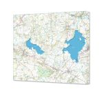 Canvas map Blagdon & Chew Valley Lakes