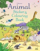 Animal Sticker & Colouring Book