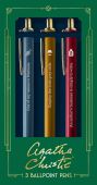 Agatha Christie Pen Set - 3 Ballpoint Pens