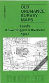 Leeds Lower Briggate and Riverside 1847