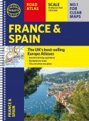 Road Atlas France & Spain A4 Spiral