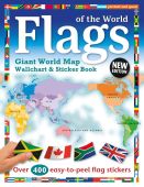 Flags of the World Sticker Book & Giant World Map Wallchart