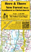 Here & There map New Forest West: Lyndhurst to Christchurch