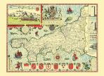 County Map Cornwall