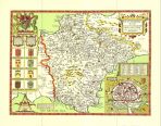 County Map Devonshire