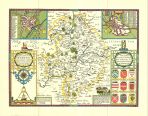 County Map Warwickshire