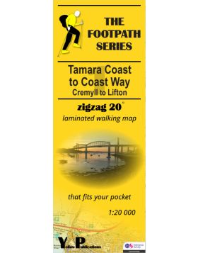 Cover of the route map of the Tamara Coast to Coast Way from Cremyll to Lifton