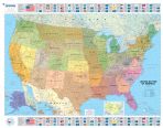 4761 USA Political (Rolled and Tubed) Map