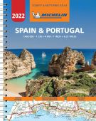 Spain and Portugal Road Atlas 2022 A4 Spiral