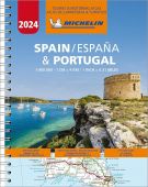 Spain and Portugal Road Atlas 2024 A4 Spiral